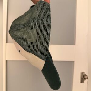 Brandy Melville Green Mesh Trucker Hat with Cream Front Panel